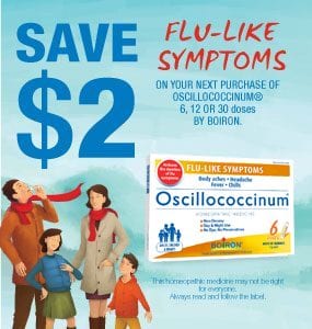 Download your coupon and save $2 on Oscillococcinum